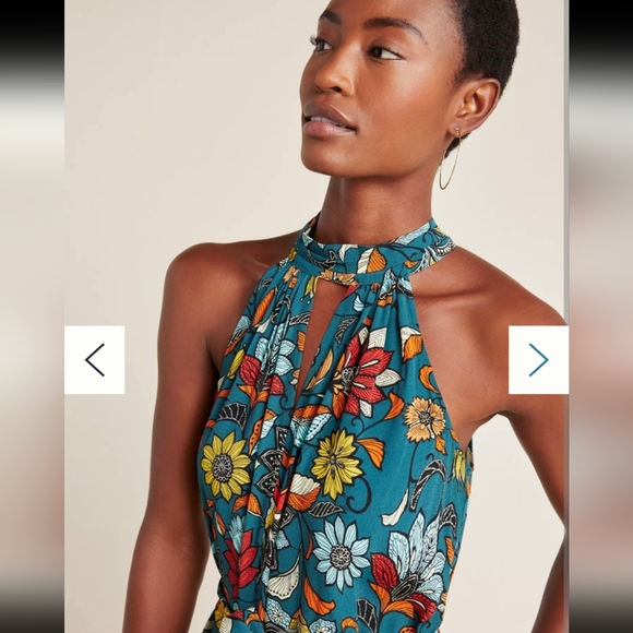 Anthropologie Geneva Halter Wide-Leg Jumpsuit - Picture 4 of 14